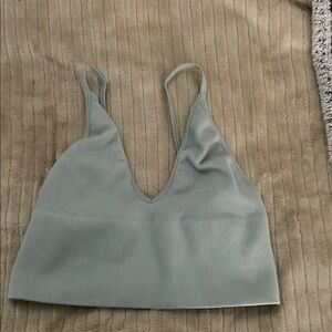 Stylish Ribbed Crop Top